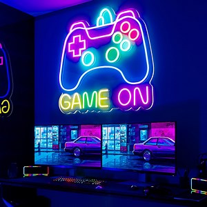 Game on Neon Sign,gamepad Shaped Led Neon Gaming Signs for Boys Room,colorful Led Gamer Sign for Gamer Room Decor, Gamer Gift,bedroom Decor - Etsy