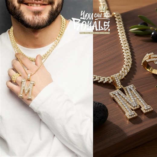 Make it yours. Initials are all about identity — bold lettering, clean lines, and diamond details that hit different. Designed for the ones who move with purpose, speak with style, and wear who they are without hesitation. A personal mark… made unforgettable. Rule Your World. Shop the collection online or see it in person only at Ramsey's Diamond Jewelers Shop now 👇 https://www.ramseys.com/collections/royal/ | Ramsey's Royals