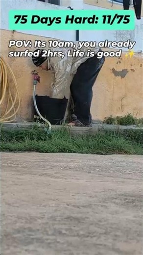 How to win the day ⚠️‼️75 Days Hard: 11/75 "Surfing early"