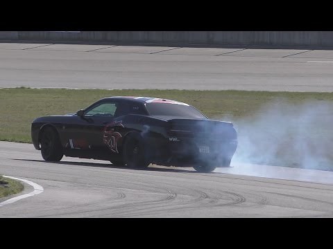 SRT Hellcat DRIFTS & Sounds on track!