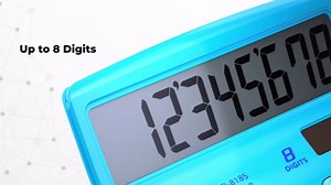 CATIGA Desktop Calculator 8 Digit with Solar Power and LCD Display, Big Buttons, for Home, Office, School, Class and Business, 4 Function Small Basic Calculators for Desk, CD-8185