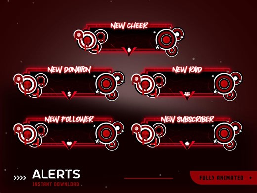 Red Zone Animated Stream Alert Overlay Package, Red Black Overlay, Streamer Alert Overlay, Twitch Streamer Tools, Flow Stream Alert Design - Etsy