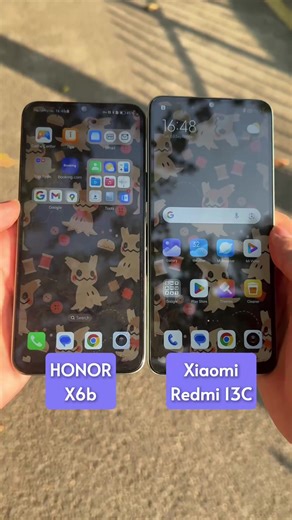 HONOR X6B vs Xiaomi Redmi 13C: Sunlight Comparison