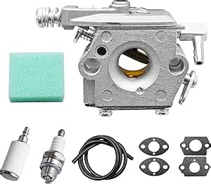 Carburetor Fit for Earthquake 8900 8900E Auger, Aluminum Alloy Carb Tune Up Kit with Spark Plug and Filters