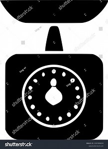 Black Food Scale Kitchen Tool Icon Stock Vector (Royalty Free) 2287890659 | Shutterstock
