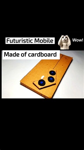 futuristic phone with cardboard #diy #cardboard