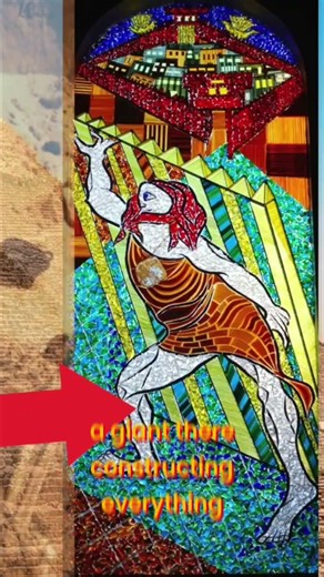 Ancient Egypt Secrets Revealed in Stained Glass Window! #shorts