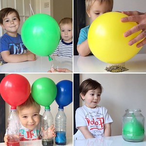 5 amazing kids science experiments with balloons everyone should do at least once. More simple projects like these in my book https://thedadlab.com/book50/ #TheDadLab #Science #kidsscience | TheDadLab