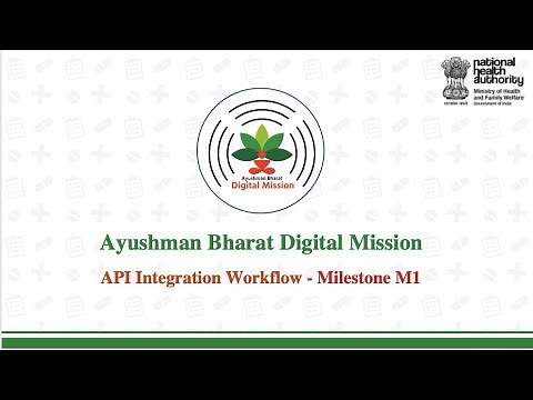 #ABDM M1 milestone API Integration Workflow
