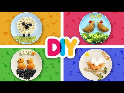 4 EASY Food Art FARM ANIMAL Snacks made with love | Healthy-n-Yummy | DIY Labs