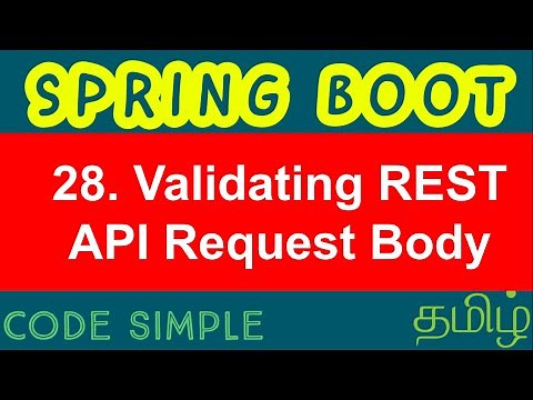 28. Validating REST API request body | Spring Boot Expert Tutorial | Code Simple