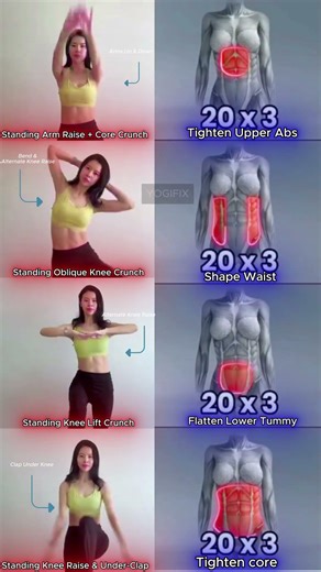 Standing Abs Workout at Home | Burn Belly Fat & Tighten Core (No Equipment)