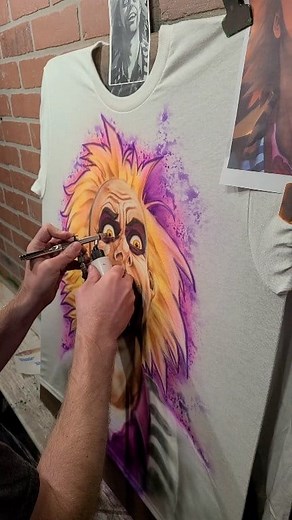 320K views · 8.4K reactions | Graffiti style Beetlejuice portrait #graffiti #artist #beetlejuice #art | Dale the Airbrush Guy | Facebook