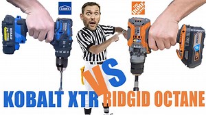 Watch Kobalt XTR vs Ridgid Octane Hammer Drill Head-to-Head Review on Amazon Live