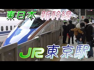 【東京駅】東日本の各新幹線の発着シーン 2022/1/10