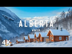 Winter In Alberta, Canada 4K ❄️ A Majestic Journey Through Canada’s Rockies