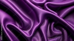Exploring the texture and richness of purple leather fabric in a creative design setting