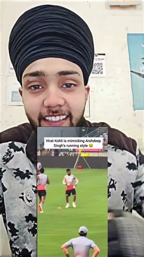 Kohli bhai ko koi roko! Arshdeep ki nakal utaar ke sabko hasa diya. 🏃‍♂️💨 #viratkohli #reels