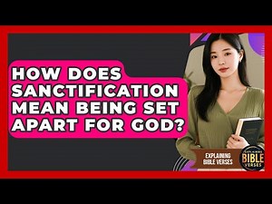 How Does Sanctification Mean Being Set Apart For God? - Explaining Bible Verses