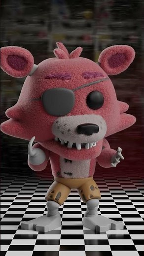 Flocked Vinyl Figure Foxy FNaF Animation