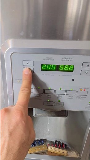 Maytag fridge display buttons lights up if you press the button & hold it otherwise not WPW10312695