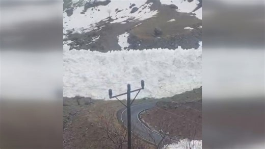 Slow moving wall of snow and ice hits Turkey