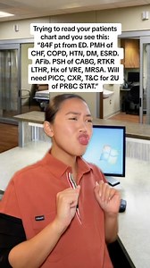 Yall cant tell me I’m the only one who sometimes can’t understand nursing language 🥲 Decode this in the comments and tell me how long youve been in the medical field for 👇👇😂 #greenscreen #NursesofTikTok #NurseLife #NurseMemes #NurseHumor #NurseProbs #NurseToK #RN #PedsNurse #NightShiftNurse #NewGradNurse #CNA #LPN #StudentNurse #NursingStudent #medicalhumor | Ciara Melle