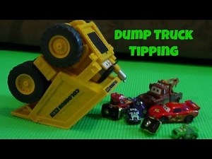 Cars 2 Dump Truck Tipping Colossus Tractor Tipping Micro Drifters Disney Pixar Screaming Banshee