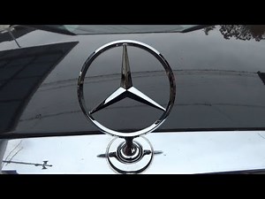 The Mercedes emblem was broken so I replaced it with a new one.
