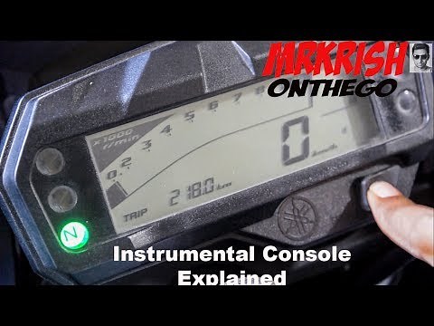 Yamaha FZ-S V2.0 Instrumental Console Explained