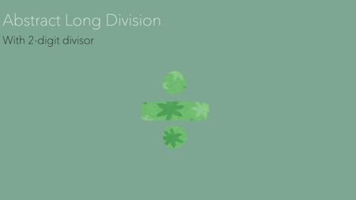 MONTESSORI DIVISION (Abstract 2-Digit Divisor Long Division) Presentation