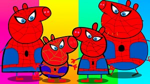 2.1M views · 15K reactions | Amigos hoy nos divertiremos con un juego genial donde disfrazaremos parte por parte a Peppa Pig y su Familia de un Super Heroe Sorprendente como lo es el Hombre Araña. | Dany Kiski | Facebook