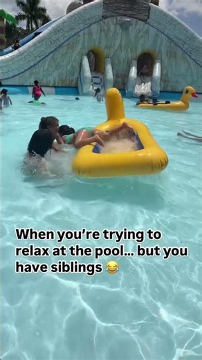 #family #sisters #funny #siblings #pool #vibes