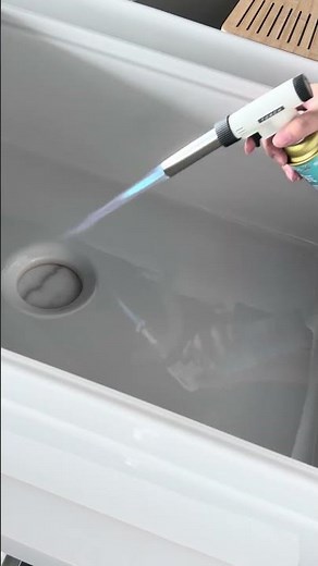Fireclay Sink Torch Test: No Visible Damage #kitchen #farmhousesink #fireclaysink