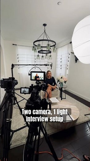 Two camera interview set-up