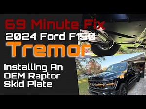 Splash Shield Replacement with OEM Raptor Skid Plate