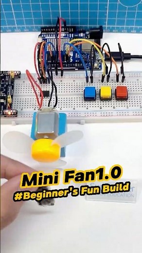 TA6586 Motor Control Tutorial – 3 Buttons, 3 Speeds! #arduino #arduinoproject