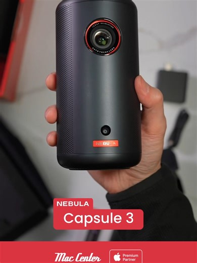 🎬 Cine portátil en tus manos La Nebula Capsule 3 convierte cualquier lugar en una sala de cine. Compacta, potente y lista para conectarse con tu iPhone, iPad o Mac. ✨ Vive el entretenimiento a lo grande, solo en Mac Center. #nebulacapsule3 #maccenter #proyector