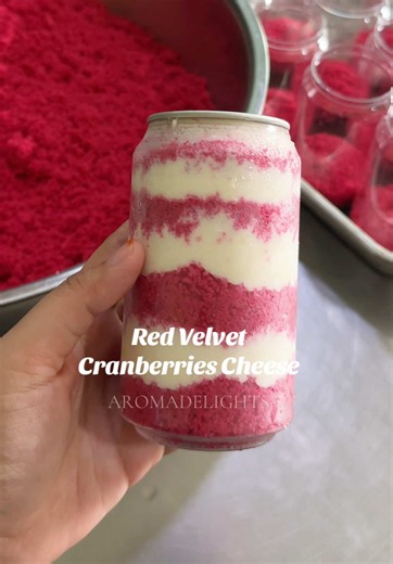 Red Velvet Cranberries Cheese Cake in a Tin recipe