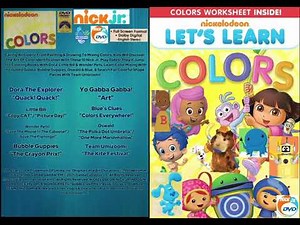 Nickelodeon Nick Jr Let’s Learn Colors DVD
