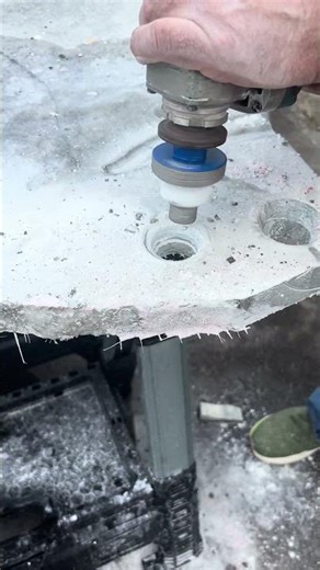 Venom Crossover Diamond Tools | Video 9 — Blue Vacuum Brazed Core Bit Granite Test