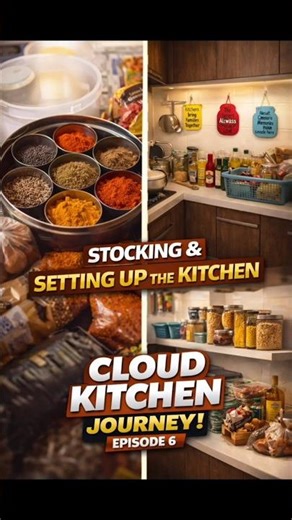 Setting up our Cloud Kitchen|From Groceries to full setup |Episode 6 #cloudkitchen #shorts #trending