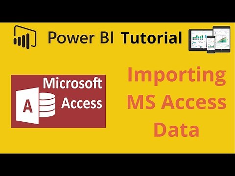 How to connect power bi with Microsoft access database and import data