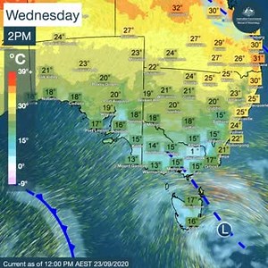 We hope you haven't put the winter woollies away just yet southeast Australia, because a polar plunge is headed your way ❄️❄️❄️ A complex low pressure system will bring wet, windy and cold weather to southeast South Australia, Victoria, Tasmania and New South Wales from late Thursday through Sunday, with widespread showers, storms and hail. Temperatures are expected to be 4 to 10 °C below average, with snow down to 700–800 m in Tas and Vic, and 800–900 m in NSW and SA on Friday and Saturday. Win