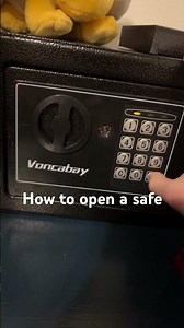 How to open a safe