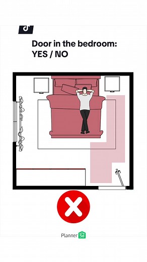 Optimize Bedroom Layout: Door Placement Tips