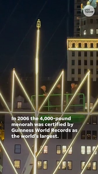 Lighting 'the world’s largest menorah' in New York City for Hanukkah