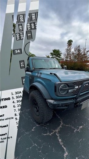 2021+ Ford Bronco Acrylic Fuse Box Insert