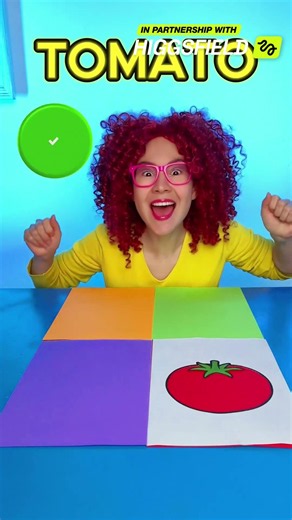 🍆🍭 Can You Guess the Veggie Color? 😄 #shorts #fun