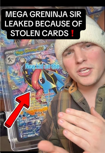 Mega Greninja SIR LEAKED Because Of STOLEN Pokemon Cards❗️ Do you think it’s good? Do you think Pokemon will do anything about it?🤔 #pokemontcg #pokemoncards